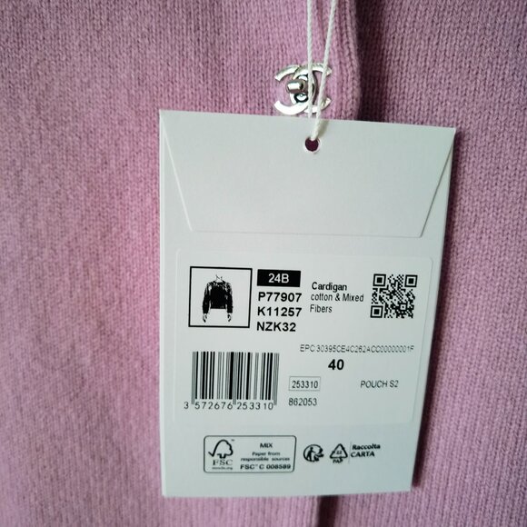 NEW Chanel Pink Cashmere Wool Cardigan - Picture 7 of 14